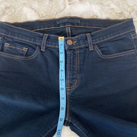 J Brand Curvy Fit Cigarette Leg Ink Wash (Dark Blue) Denim Stretch Jeans - Picture 12 of 12
